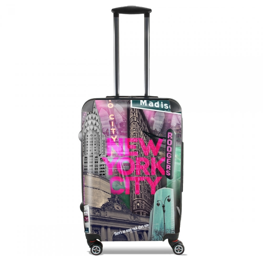Valise trolley bagage L pour New York City II [pink]