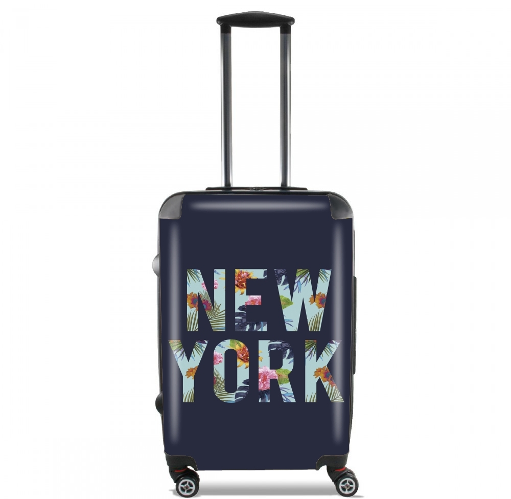 Valise trolley bagage L pour New York en Fleurs