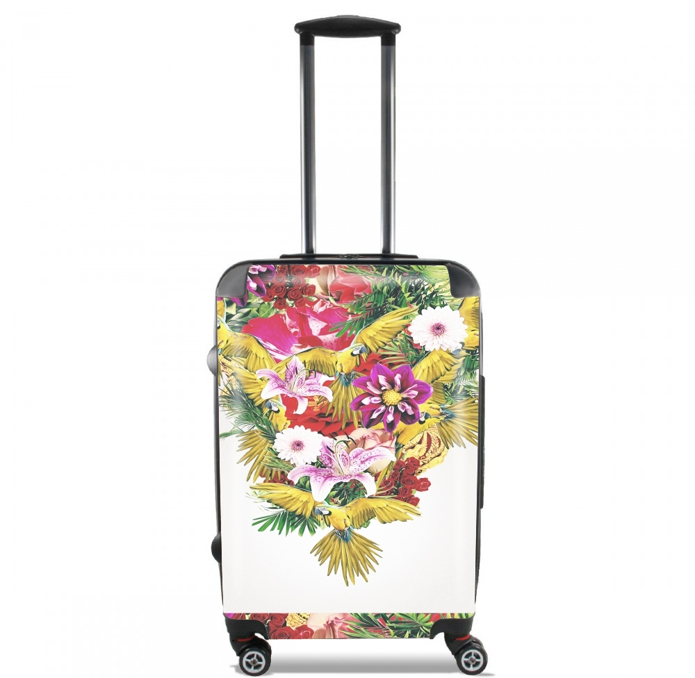 Valise trolley bagage L pour Parrot Floral
