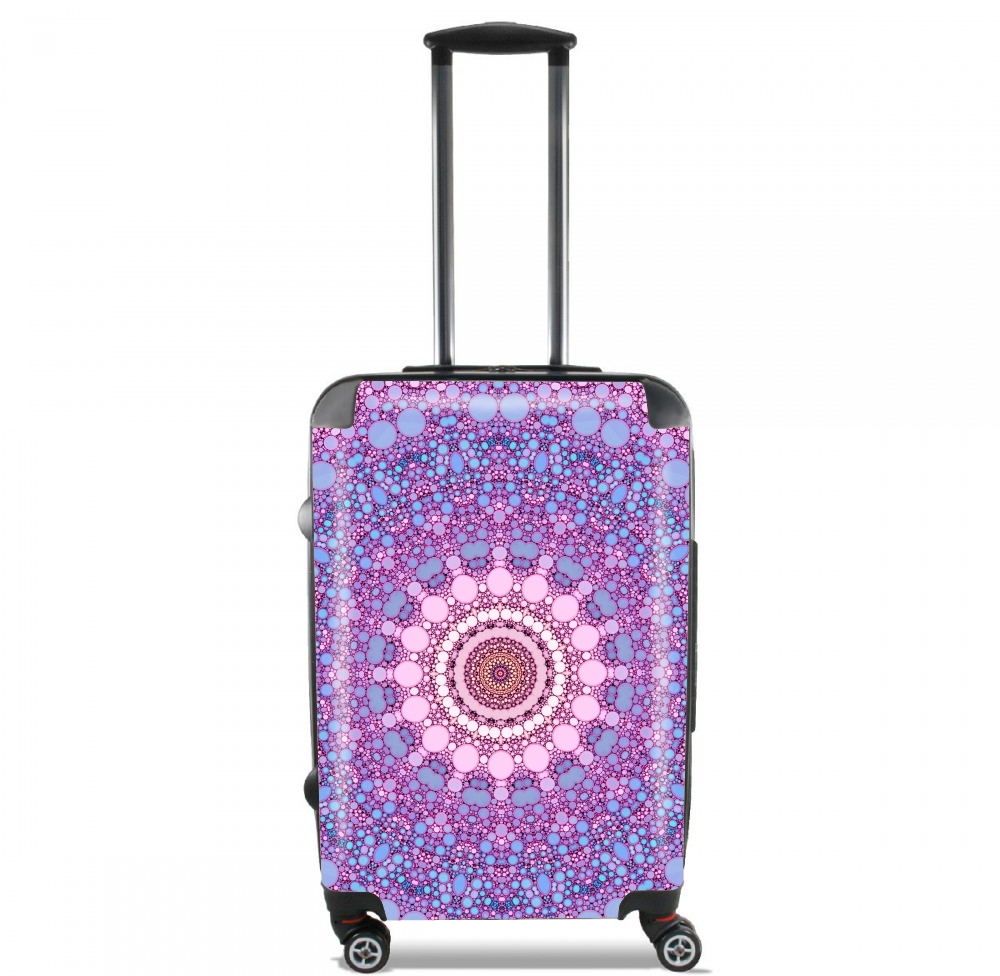 Valise trolley bagage L pour pink and blue kaleidoscope