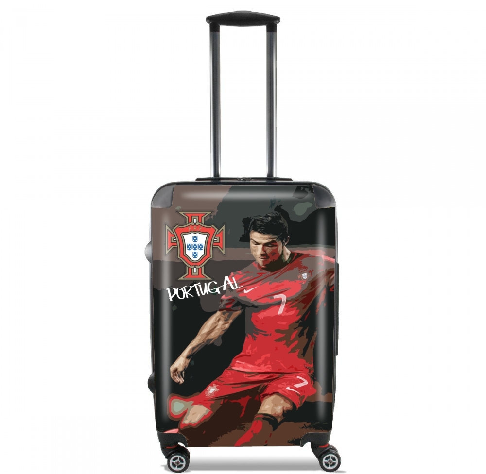 Valise trolley bagage L pour Portugal foot 2014