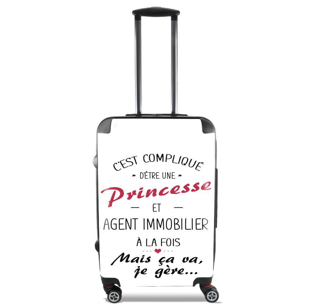 Valise trolley bagage L pour Princesse et agent immobilier