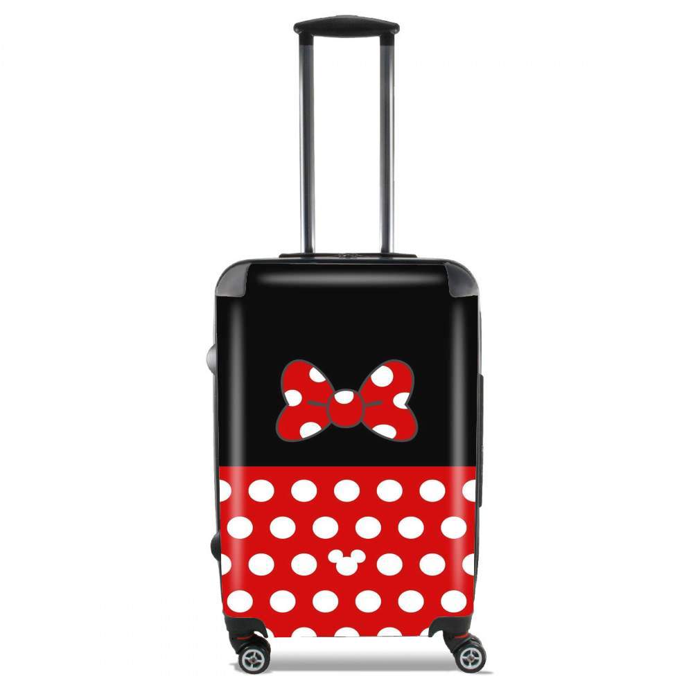 Valise trolley bagage L pour Red And Black Point Mouse