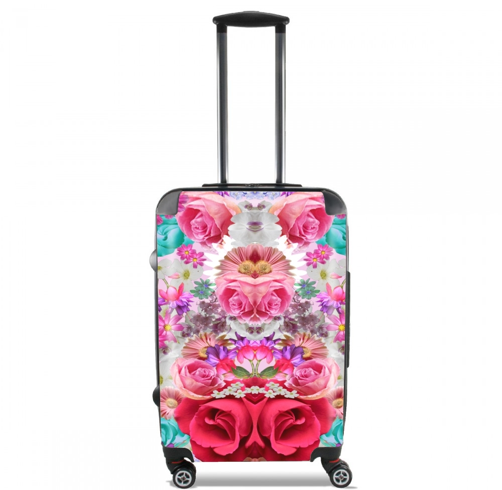 Valise trolley bagage L pour Roses Retro