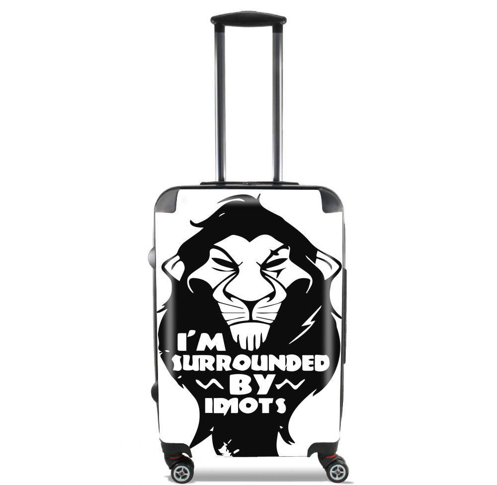 Valise trolley bagage L pour Scar Surrounded by idiots
