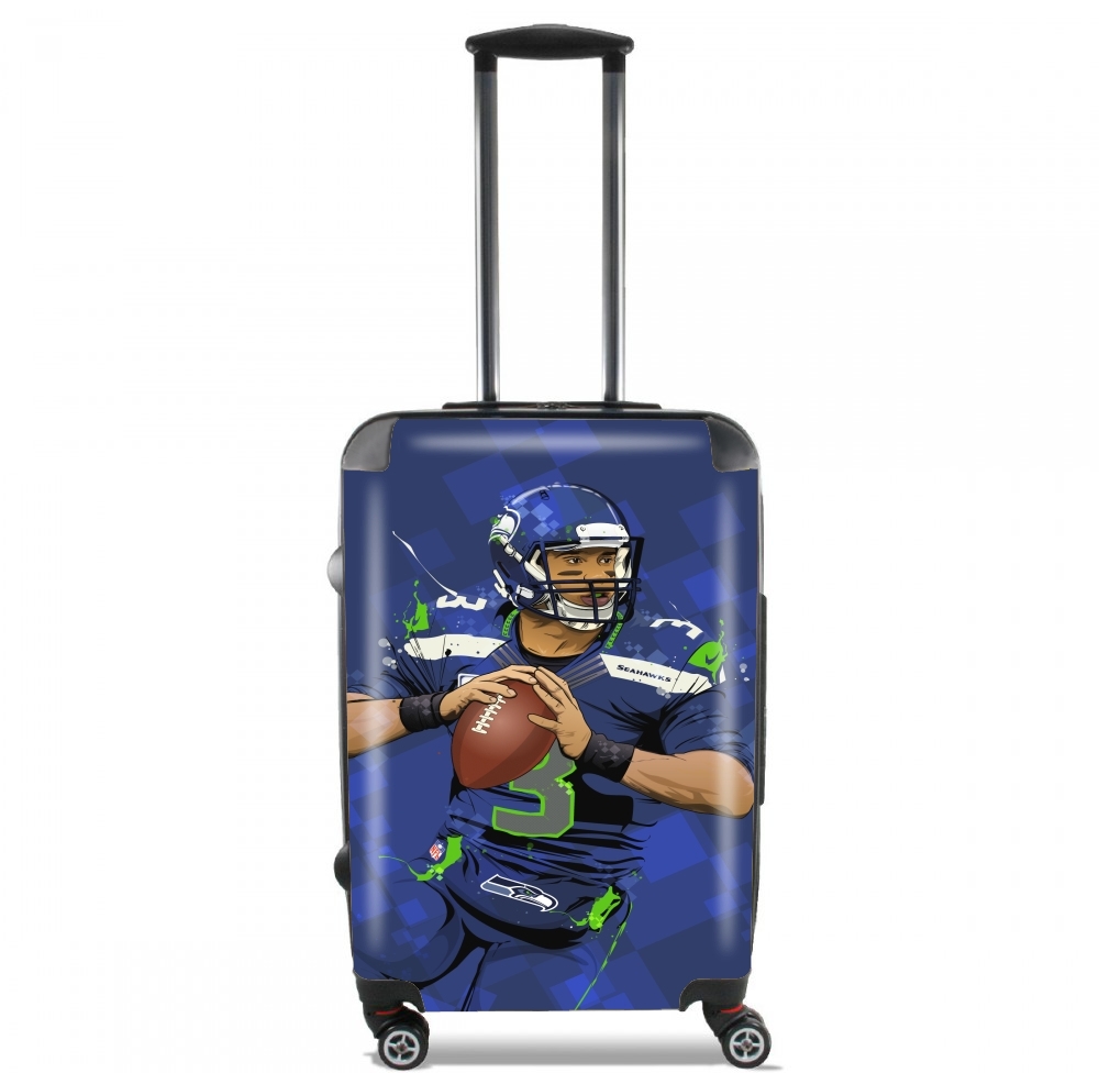 Valise trolley bagage L pour Seattle Seahawks: QB 3 - Russell Wilson