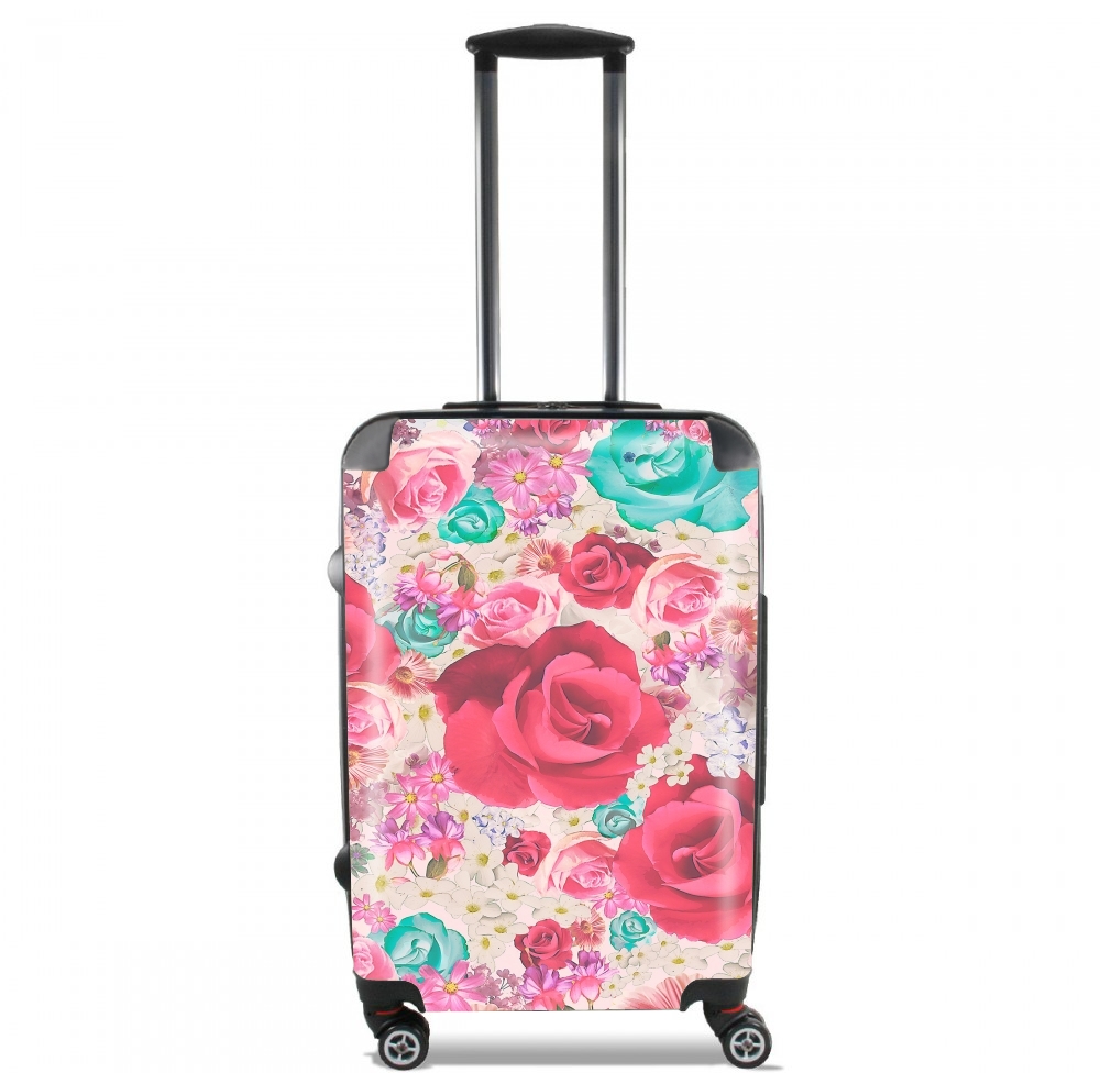 Valise trolley bagage L pour shabby floral 