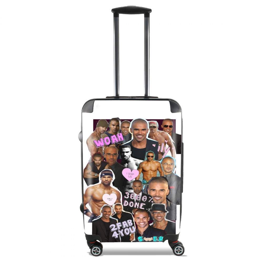 Valise trolley bagage L pour Shemar Moore collage