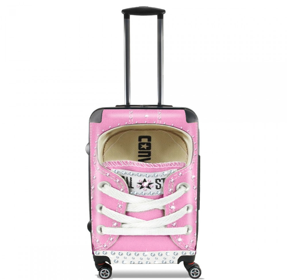 Valise trolley bagage L pour Chaussure All Star Rose Diamant