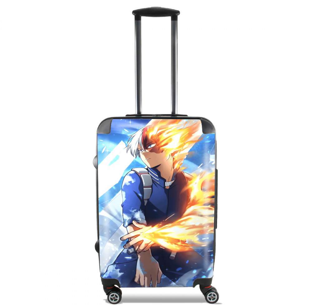 Valise trolley bagage L pour shoto todoroki ice and fire