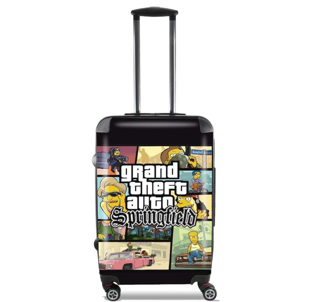 Valise trolley bagage L pour Simpsons Springfield Feat GTA