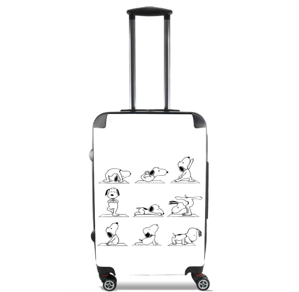 Valise trolley bagage L pour Snoopy Yoga