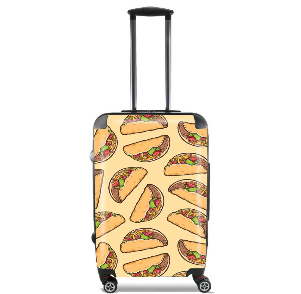 Valise trolley bagage L pour Taco seamless pattern mexican food