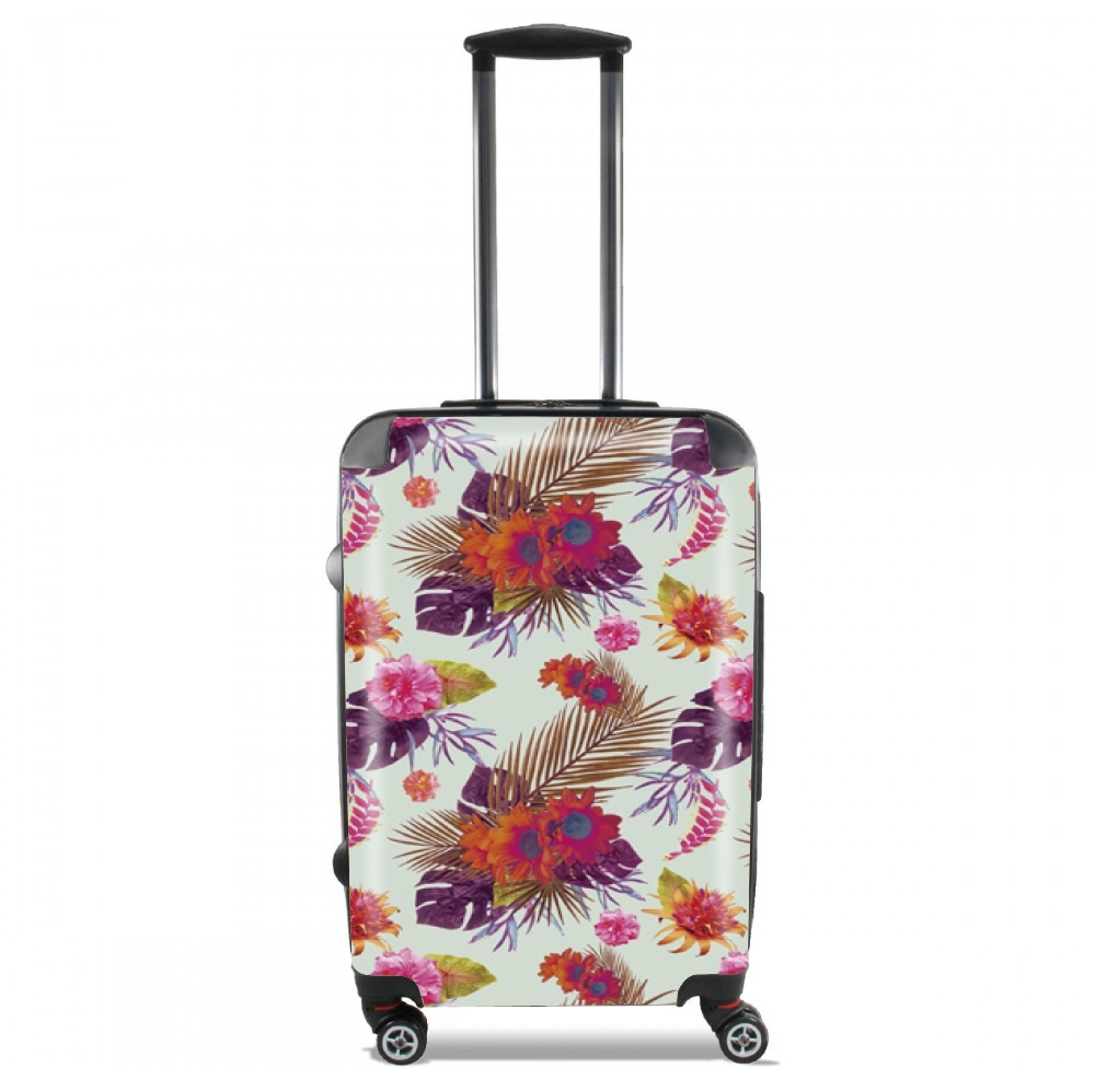 Valise trolley bagage L pour Fleur passion tropicale