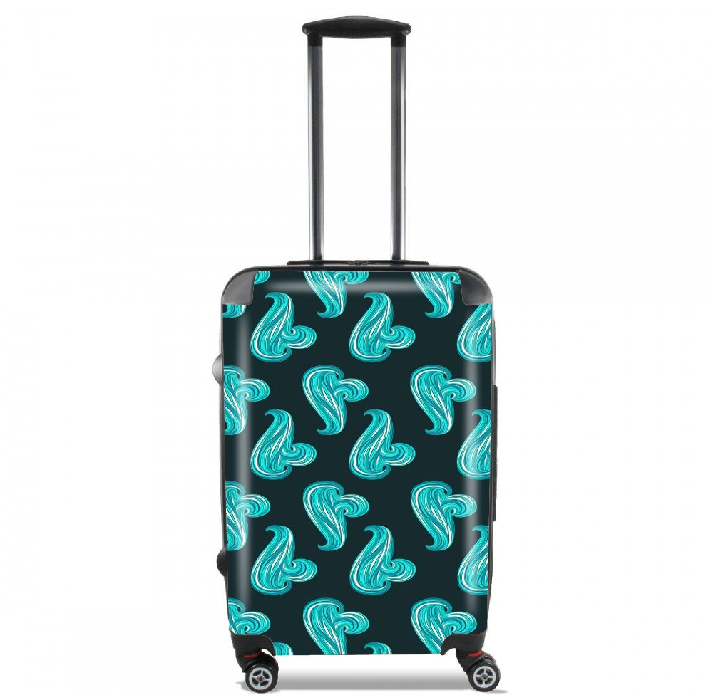 Valise trolley bagage L pour turquoise waves