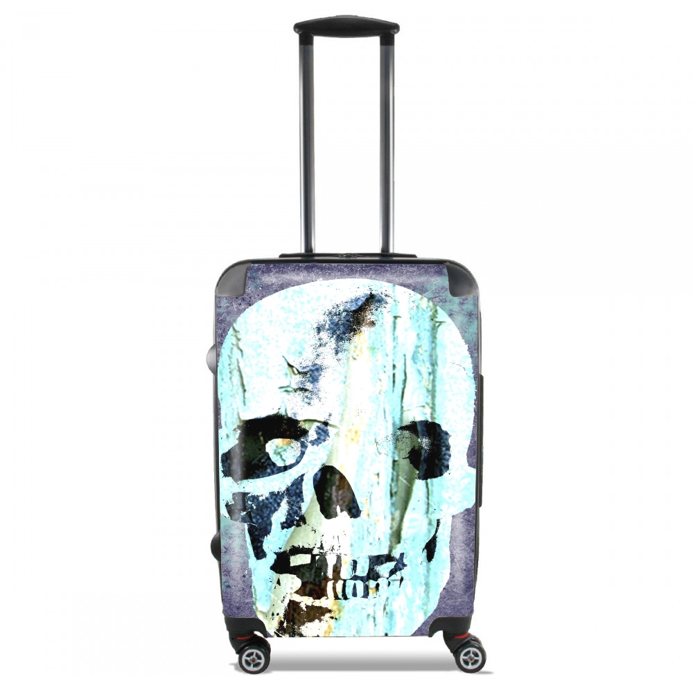 Valise trolley bagage L pour Skull Vintage Bleu