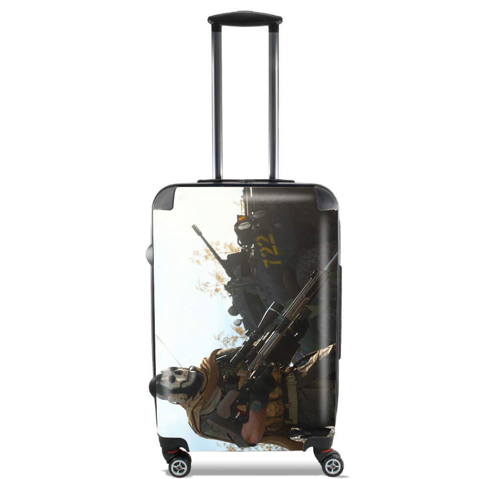 Valise trolley bagage L pour Warzone Ghost Art