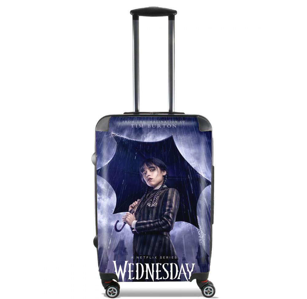 Valise trolley bagage L pour Mercredi Addams Show