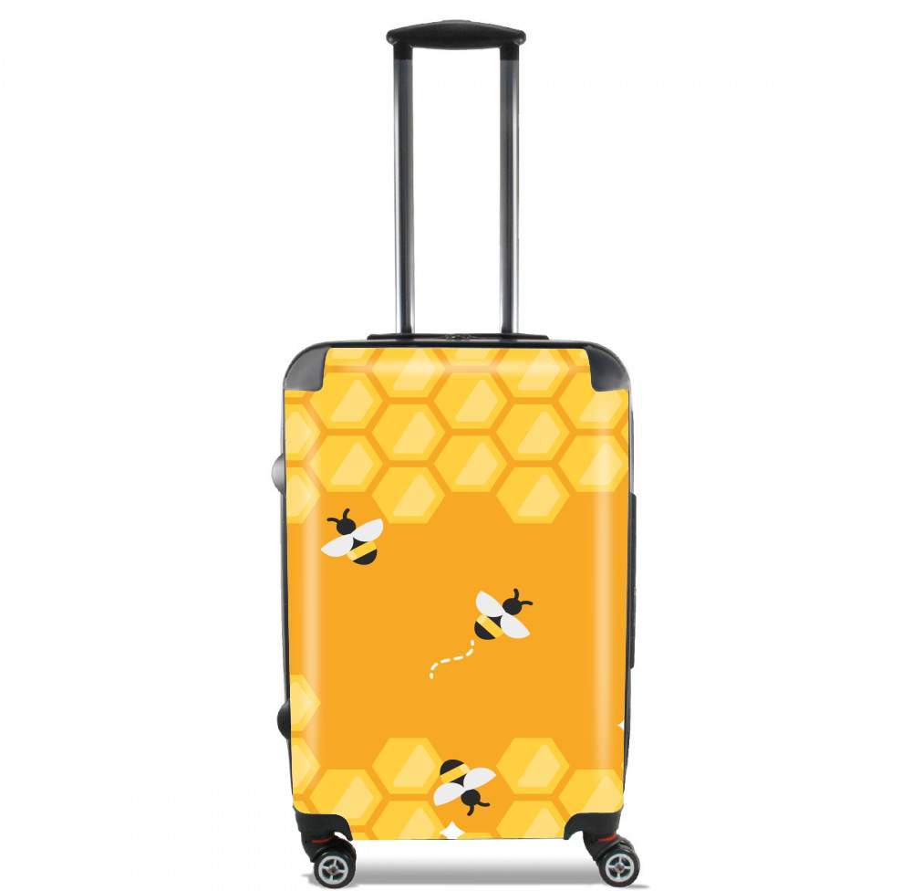 Valise trolley bagage L pour Yellow hive with bees