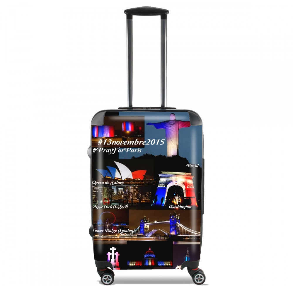 Valise trolley bagage XL pour 13 Novembre 2015 - Pray For Paris