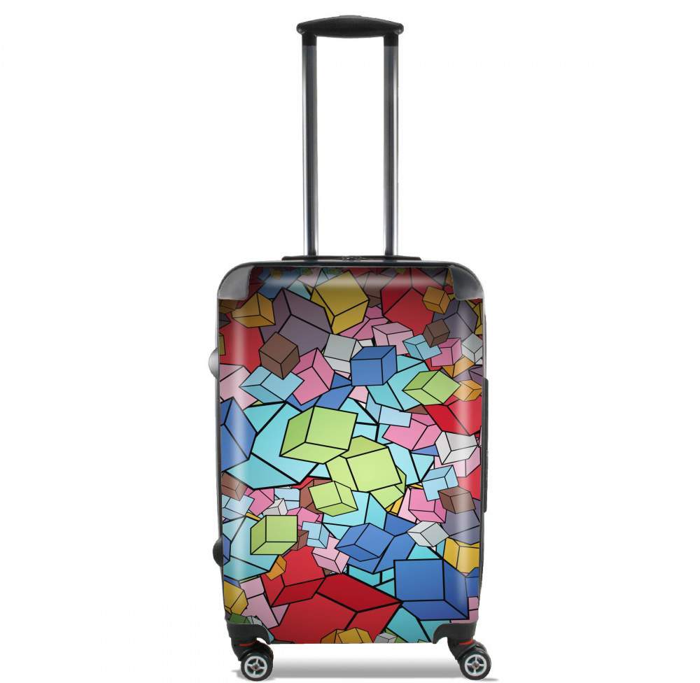 Valise trolley bagage XL pour Abstract Cool Cubes