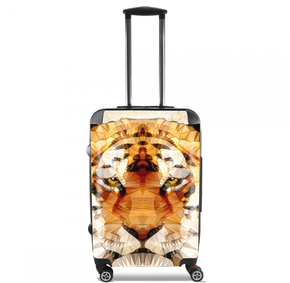 Valise trolley bagage XL pour Tigre Abstrait Fractal