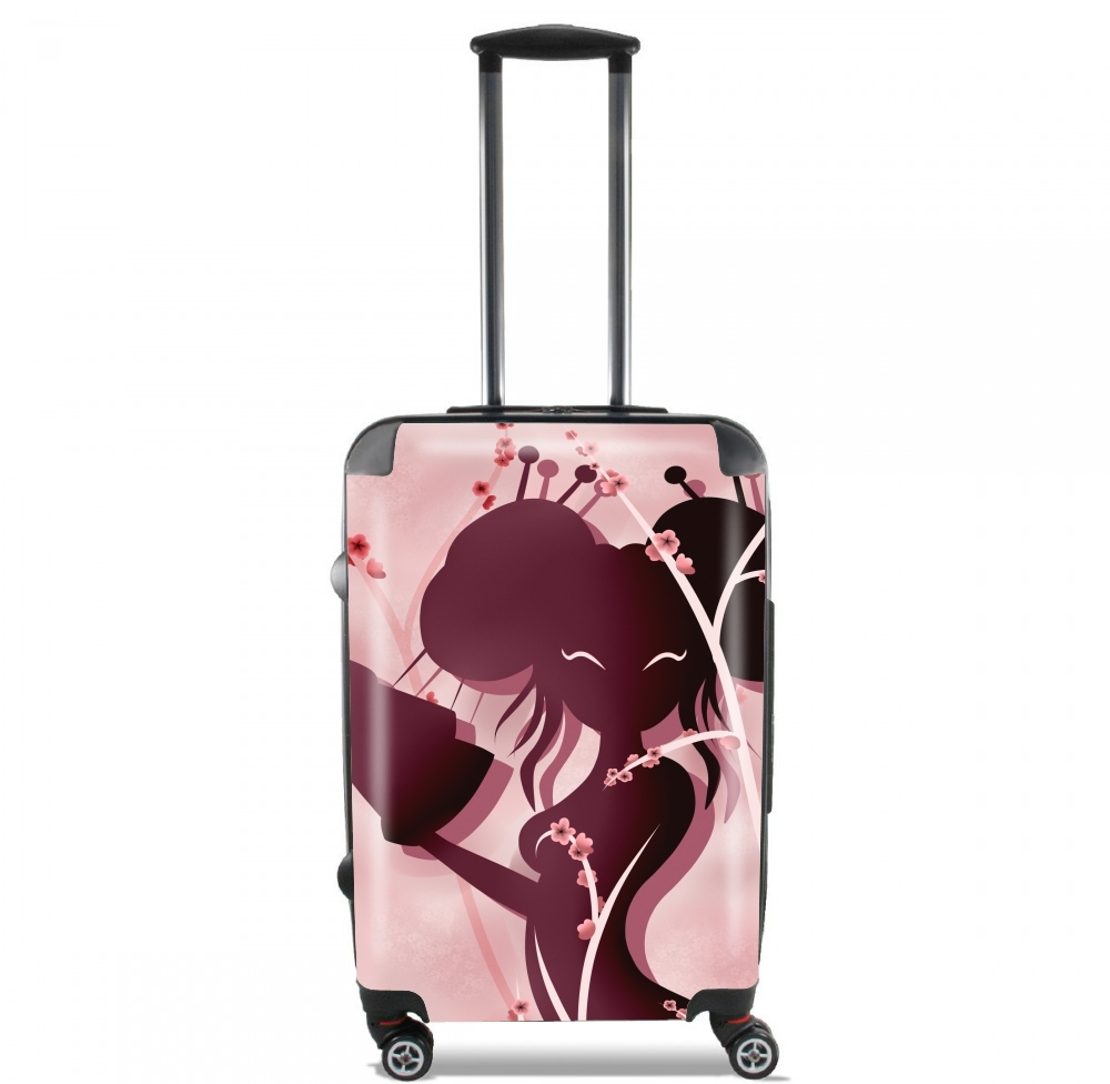 Valise trolley bagage XL pour Akiko asian woman