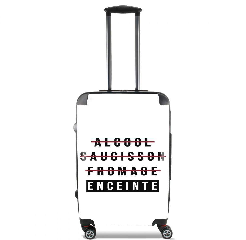 Valise trolley bagage XL pour Alcool Saucisson Fromage Enceinte