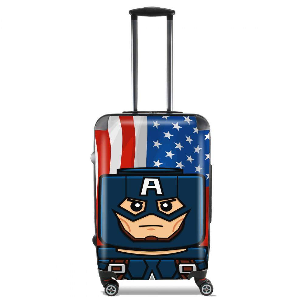 Valise trolley bagage XL pour Bricks Captain America