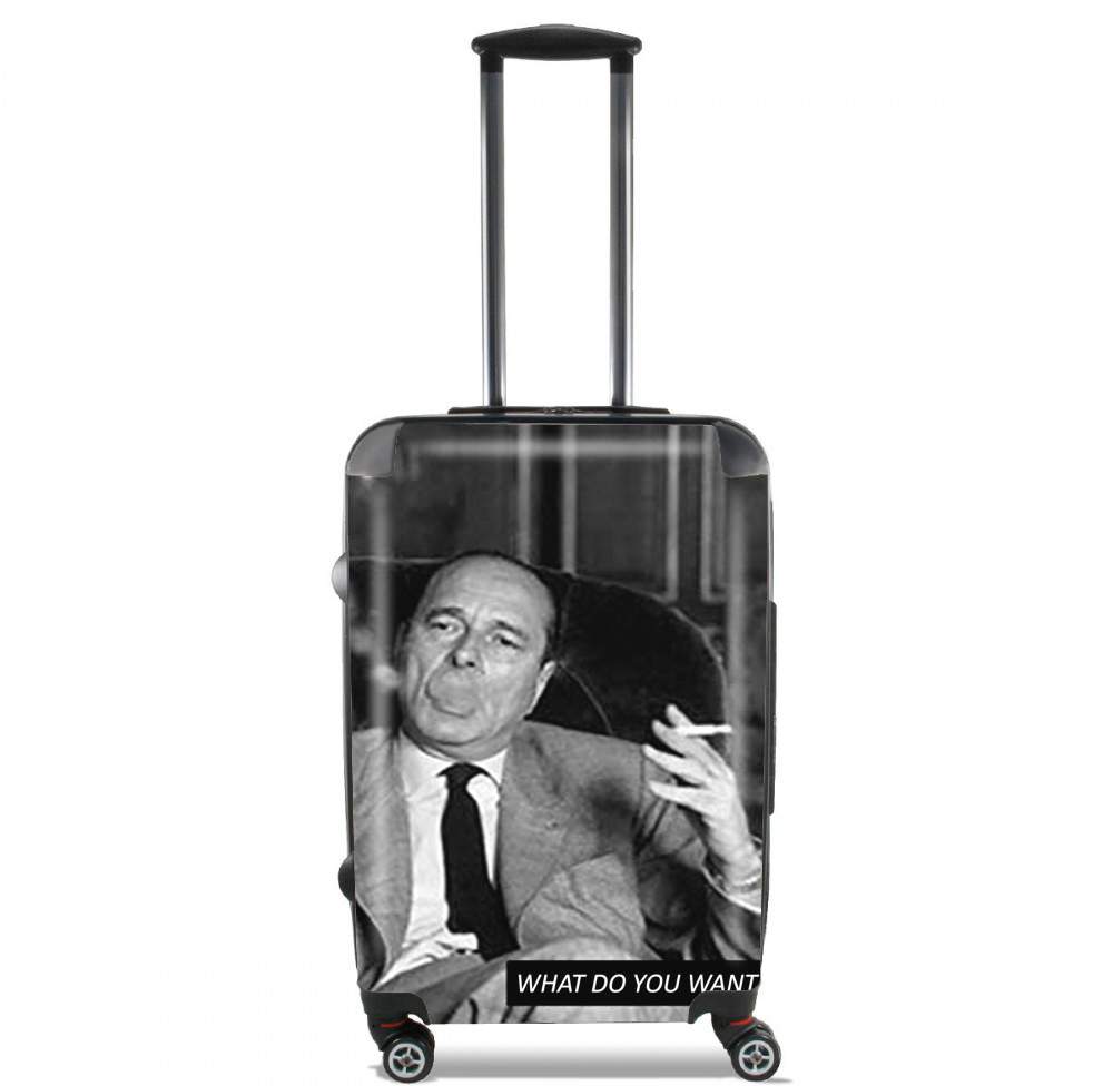 Valise trolley bagage XL pour Chirac Smoking What do you want