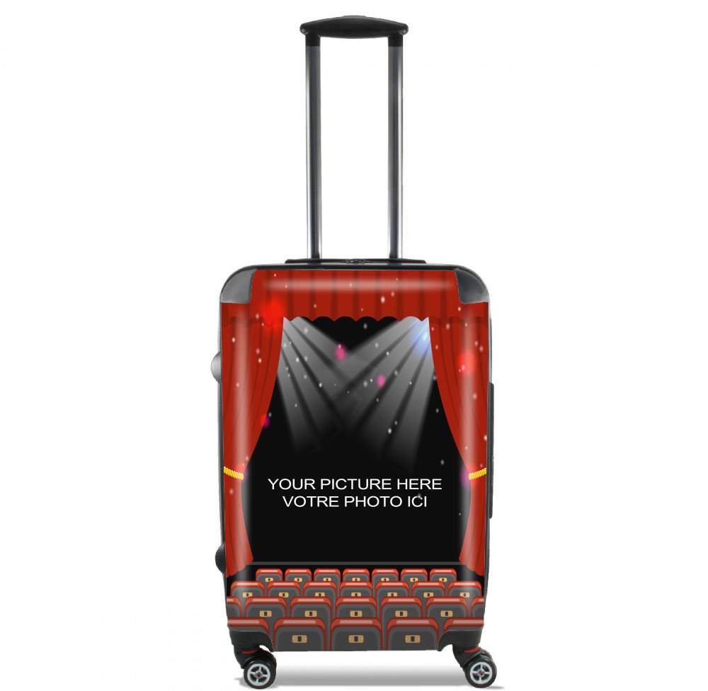 Valise trolley bagage XL pour Cadre de cinéma / Théâtre avec transparence