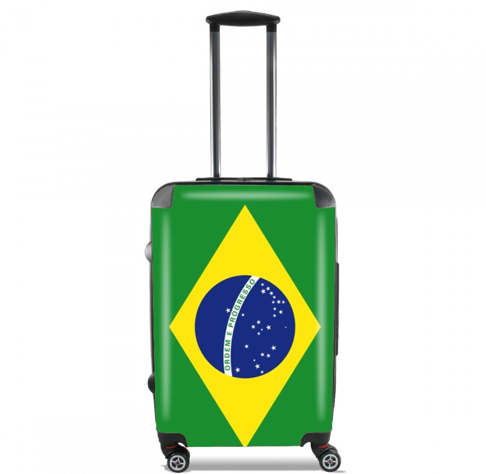 Valise trolley bagage XL pour Drapeau Bresil