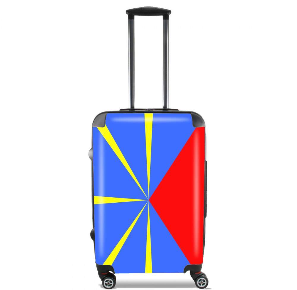 Valise trolley bagage XL pour Drapeau de la réunion