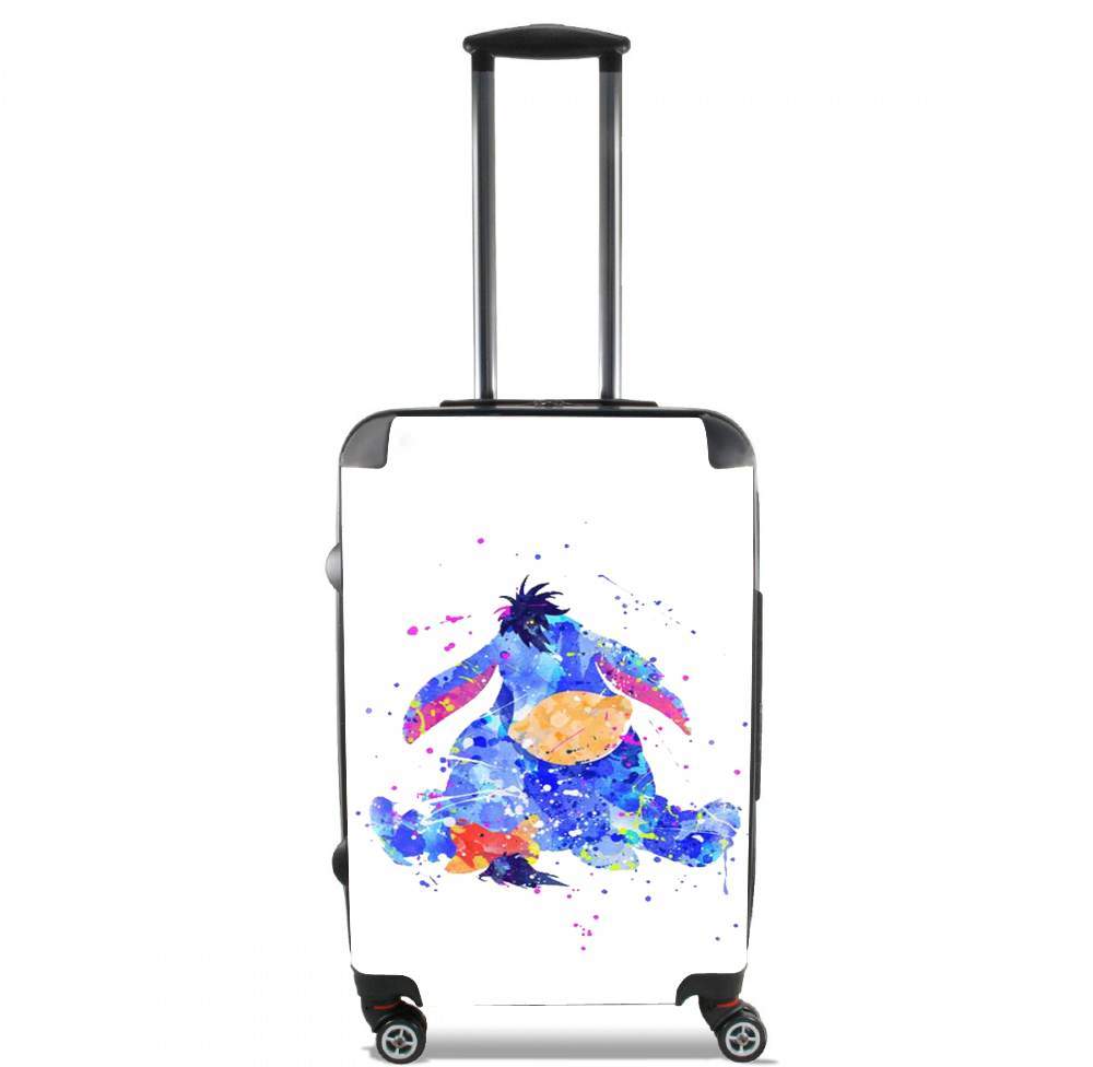 Valise trolley bagage XL pour Bourriquet Water color style