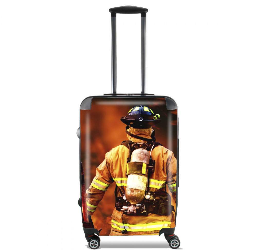 Valise trolley bagage XL pour Pompier Feu et Flamme