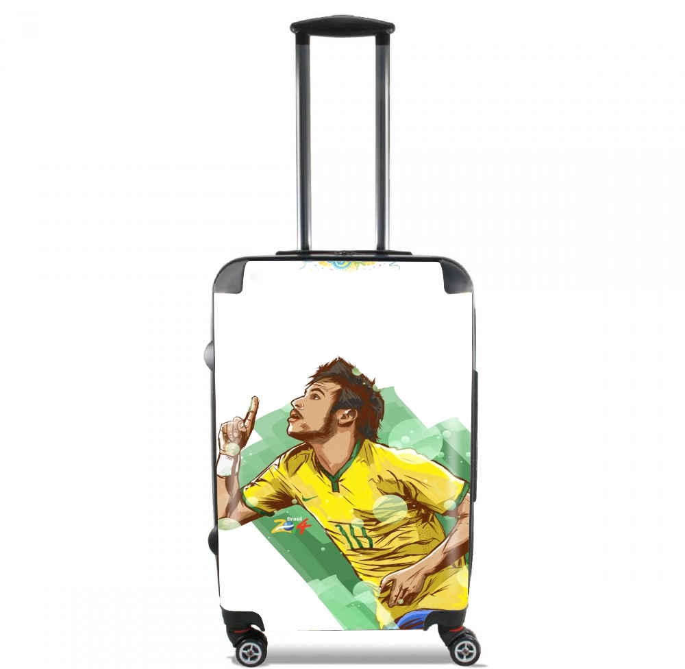 Valise trolley bagage XL pour Football Stars: Neymar Jr - Brasil