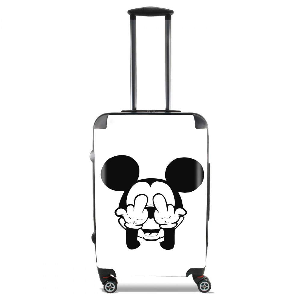 Valise trolley bagage XL pour Doigt d'honneur Fuck You Mouse
