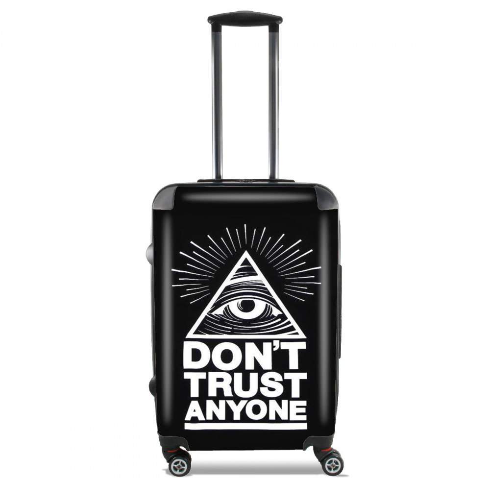 Valise trolley bagage XL pour Illuminati Dont trust anyone