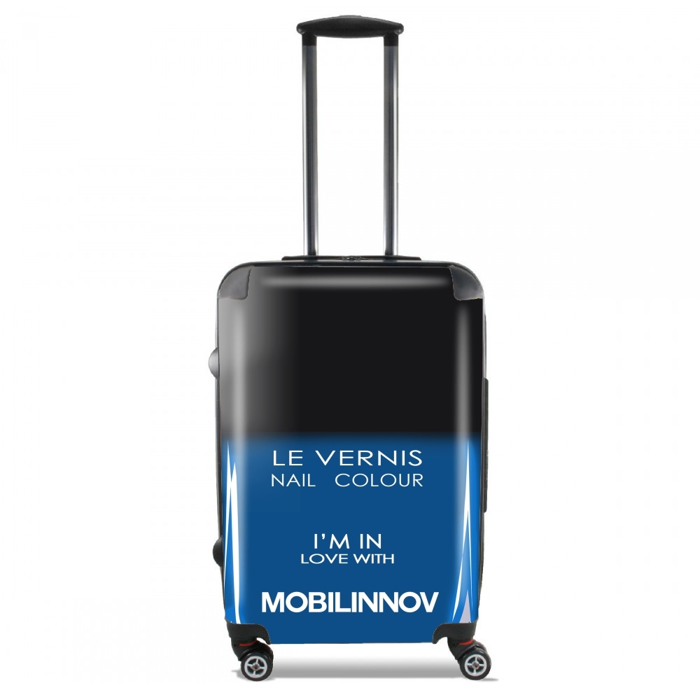 Valise trolley bagage XL pour Flacon Vernis Blue Love