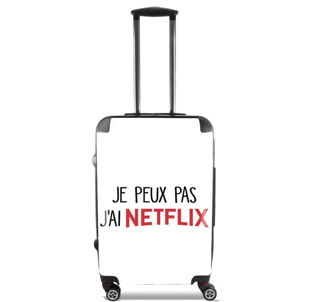 Valise trolley bagage XL pour Je peux pas j'ai Netflix