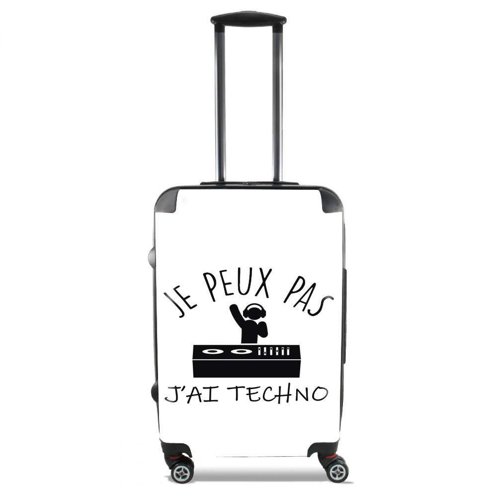 Valise trolley bagage XL pour Je peux pas j'ai techno Festival