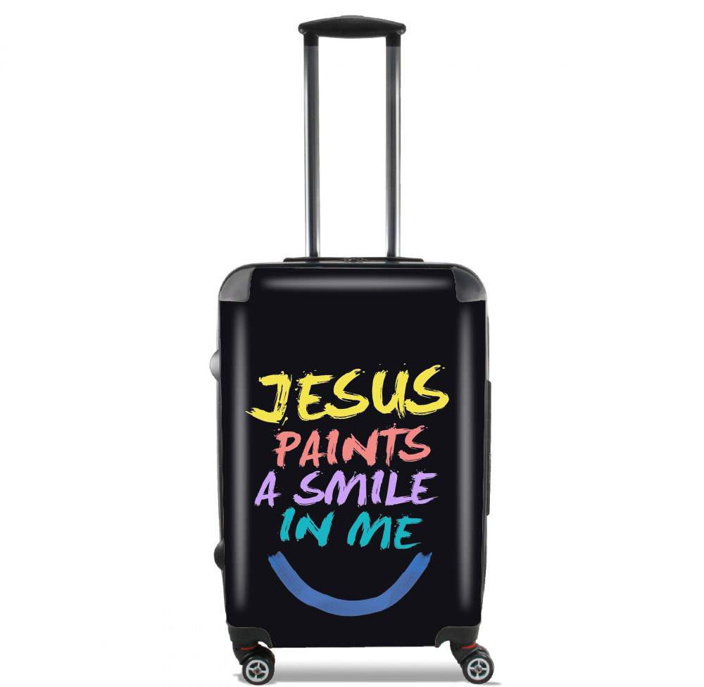 Valise trolley bagage XL pour Jesus paints a smile in me Bible