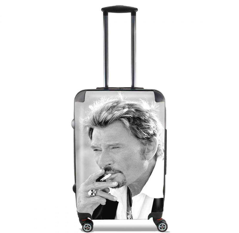 Valise trolley bagage XL pour johnny hallyday Smoke Cigare Hommage