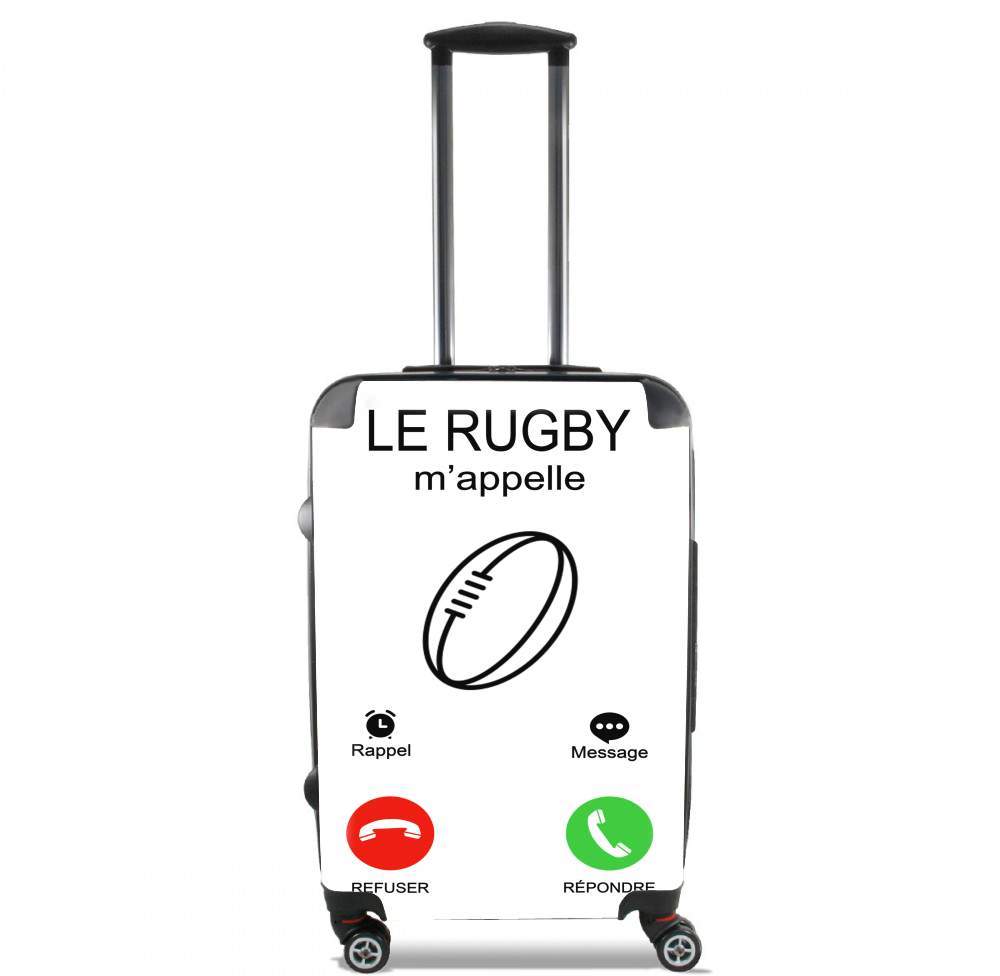 Valise trolley bagage XL pour Le rugby m'appelle