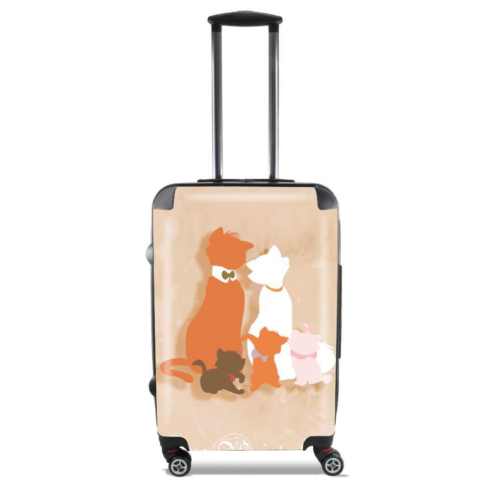 Valise trolley bagage XL pour Les aristochats minimalist art