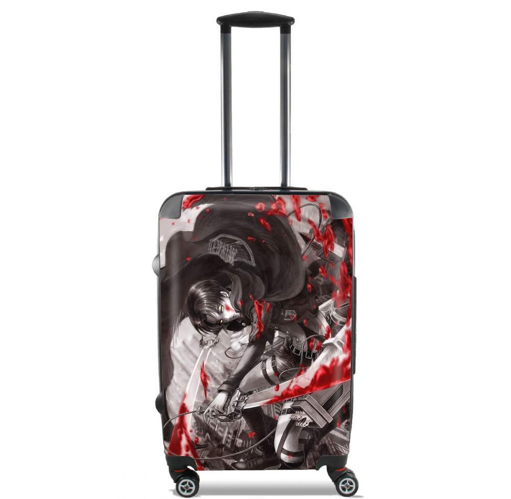 Valise trolley bagage XL pour Livai Ackerman Black And White