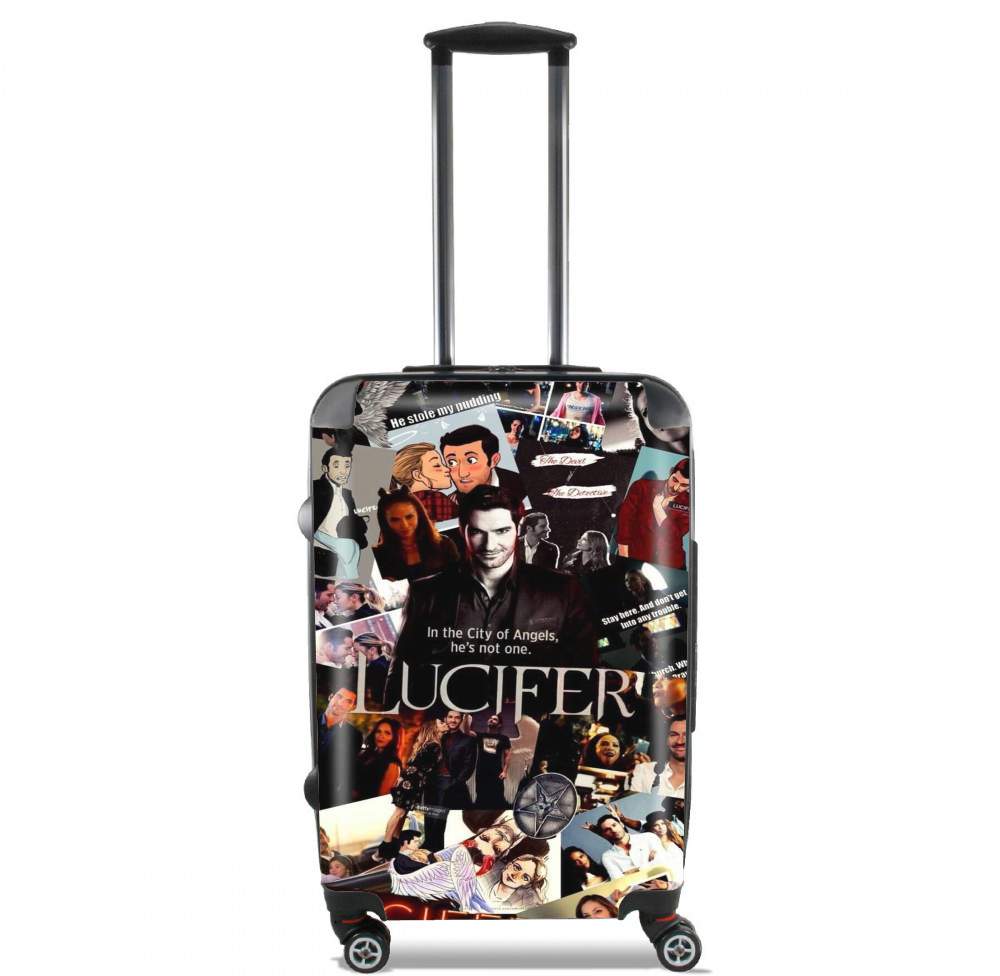 Valise trolley bagage XL pour Lucifer Collage