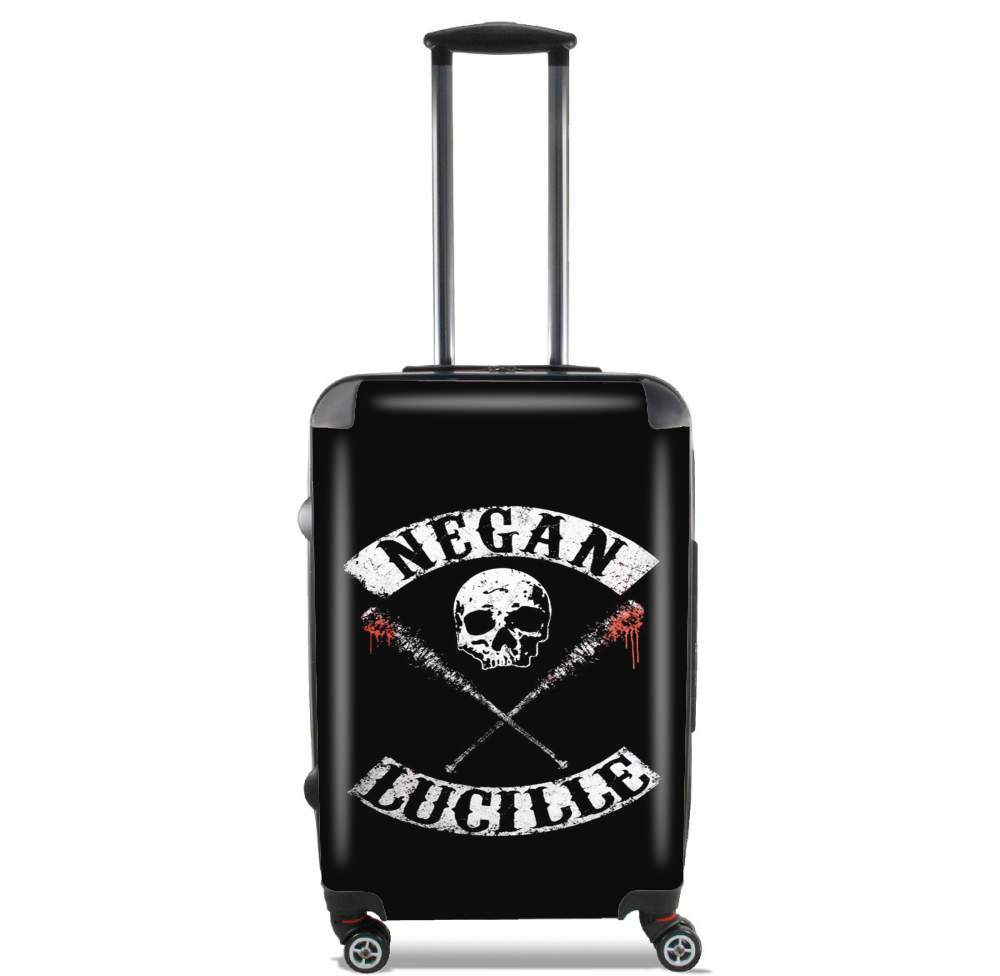 Valise trolley bagage XL pour Negan Skull Lucille twd