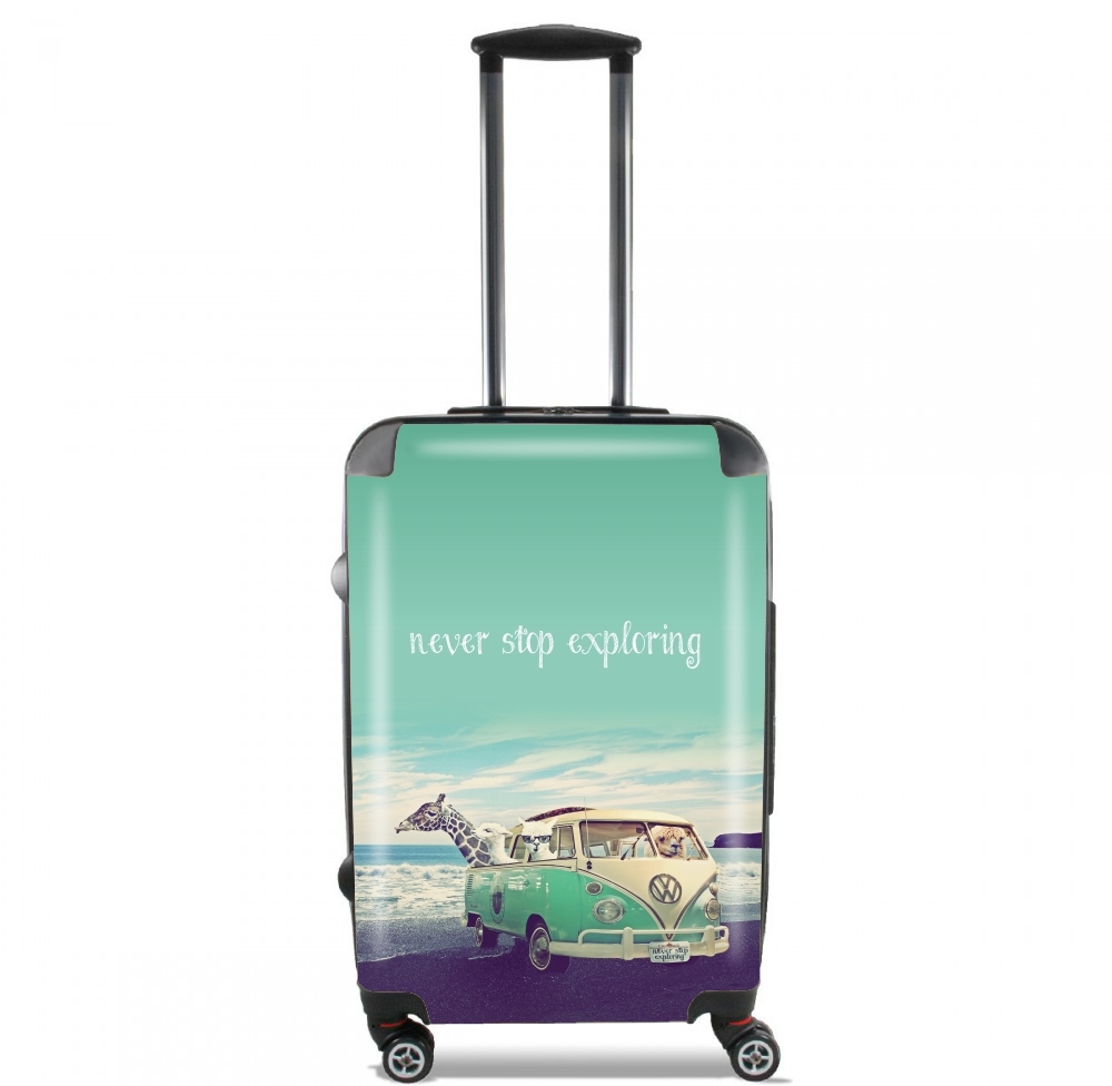 Valise trolley bagage XL pour Never Stop Exploring - Lamas on Holidays