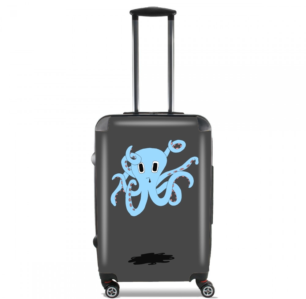 Valise trolley bagage XL pour octopus Blue cartoon